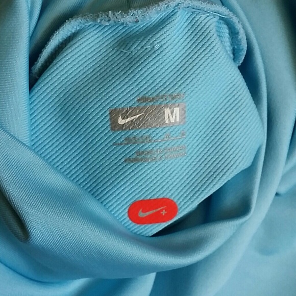 NIKE Dry Fit Tops Light Blue Size M Spandex 10% - Picture 5 of 6